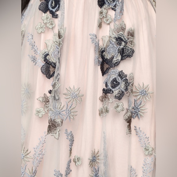 FashionNova Such A Dream Maxi Dress Blush Gray Corset Size Small 2/4 Cocktail - Picture 8 of 13